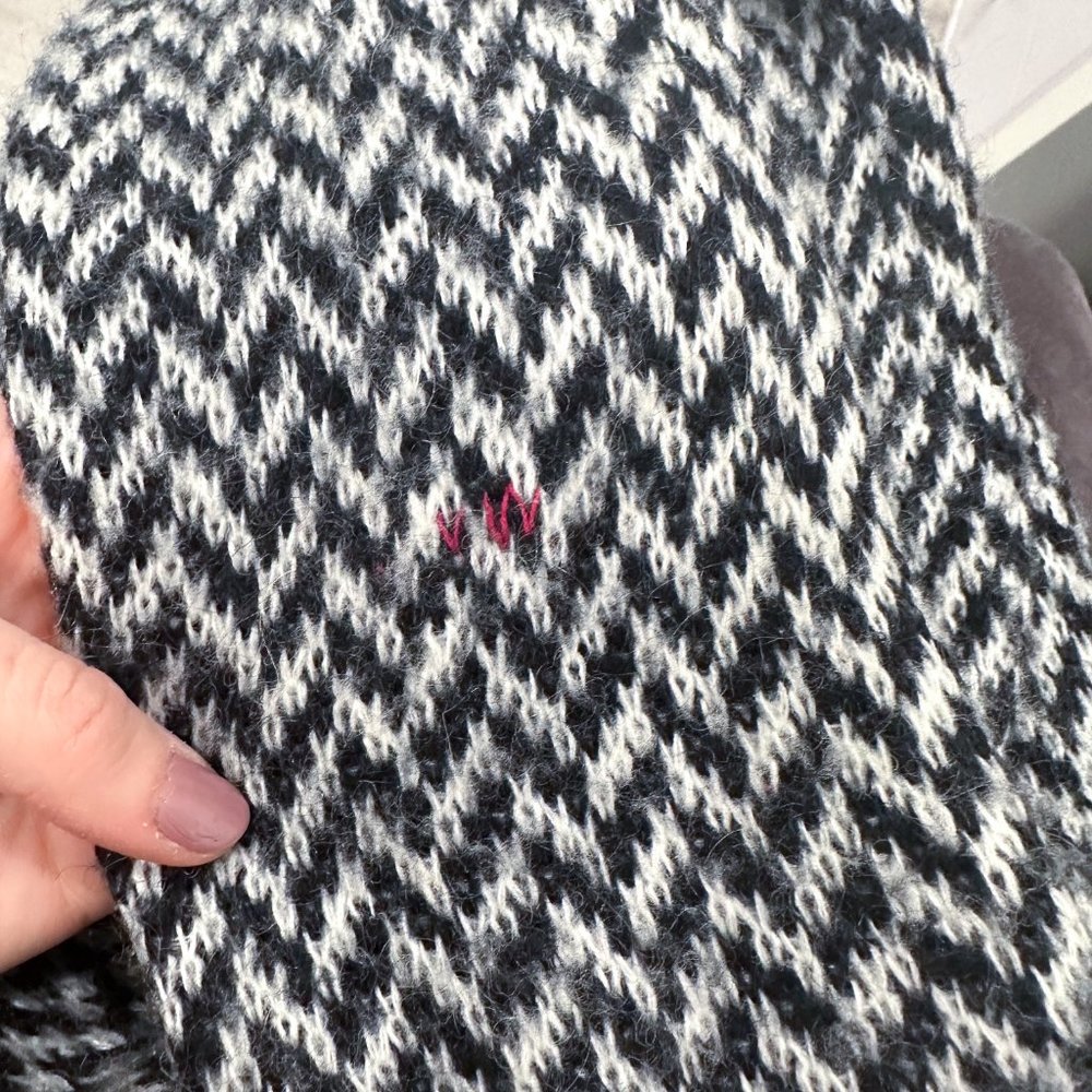 Joe’s Jeans Mohair Blend Herringbone Knit Snap Button Front Cardigan Sweater - Picture 16 of 17